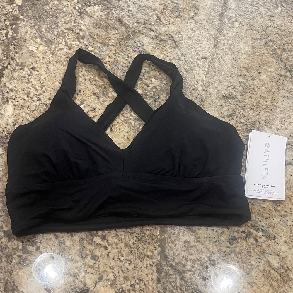 Athleta Women's Black Cross-Back Bikini Top